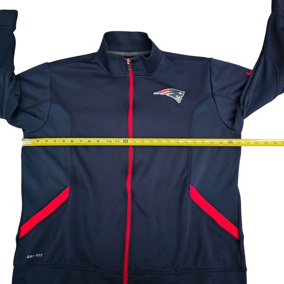 Nike Dri-Fit Mens NFL New England Patriots Full Zip Jacket Size XL On Field - Picture 4 of 12